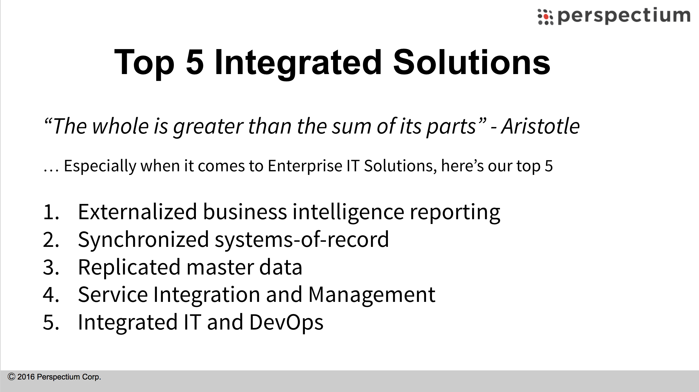 Top 5 Integrated Solutions